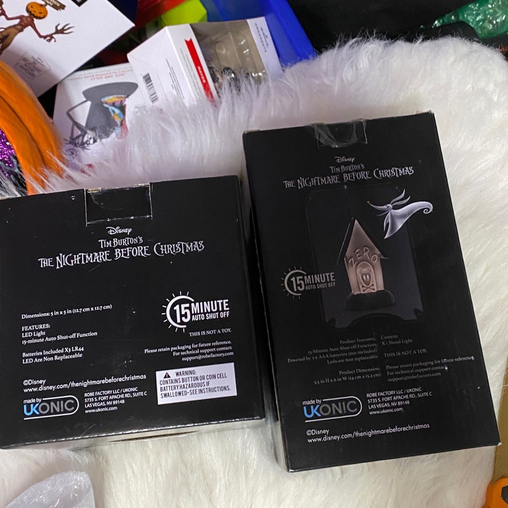 Hallmark Jack Skellington Motion-Activated Decor, Jack & Zero mood lights - Picture 8 of 9